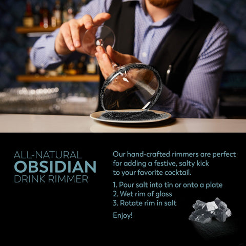 Black Obsidian Salt Cocktail Rimmer