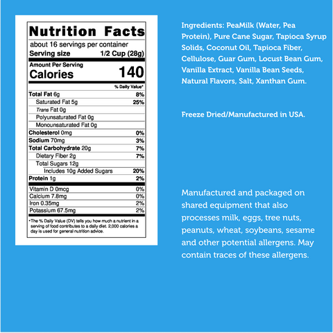 Freeze Dried Vegan Ice Cream Dessert - Vanilla