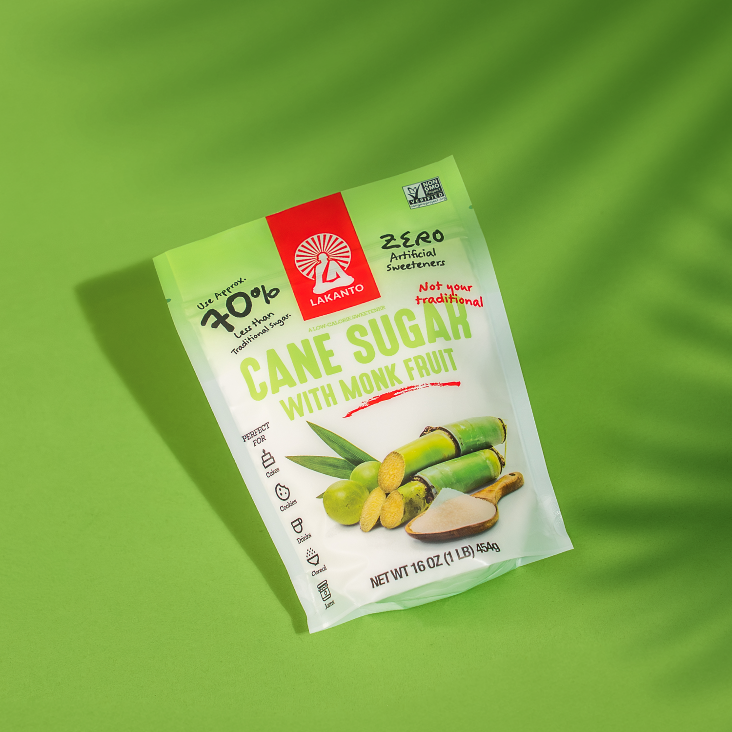 Cane Sugar with Monk Fruit 16oz