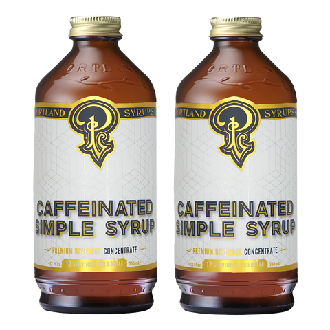 Caffeinated Simple Syrup two-pack