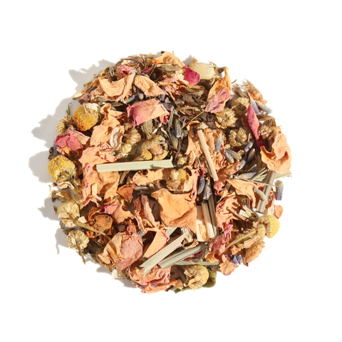 Calm Chamomile Bloom Herbal Tea (Rose - Lavender)