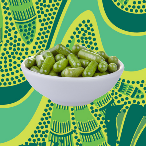 Organic Pure Moringa Powder Capsules (60-Count)