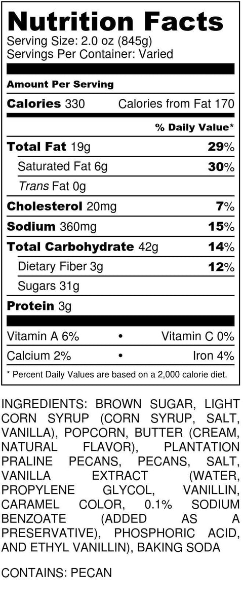 Caramel Pecan Popcorn - 12oz Bag