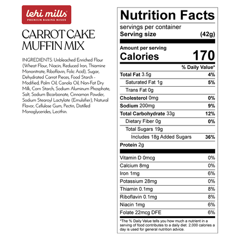 Carrot Cake Muffin Mix