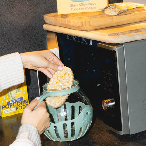 Glass Microwave Popper