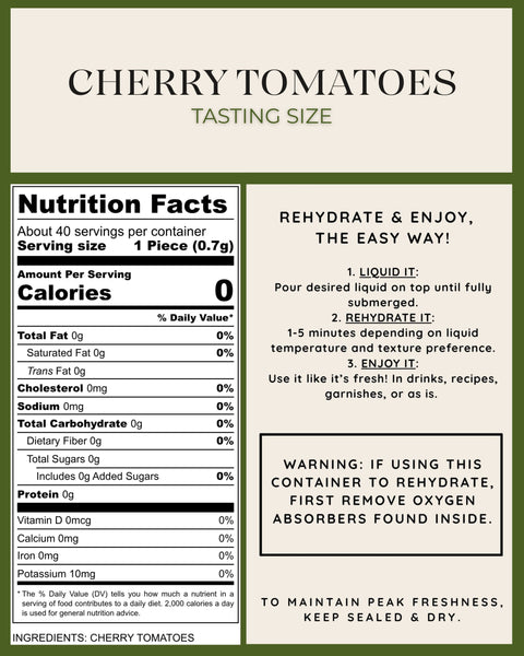 Tasting Size - Freeze-Dried Cherry Tomatoes
