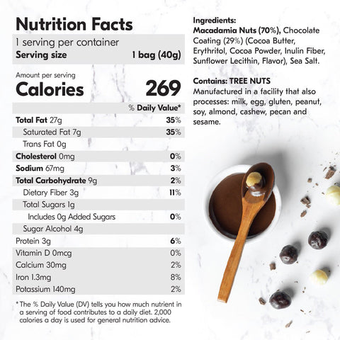 Chocolate Dipped Macadamia Nuts (12 Bags)