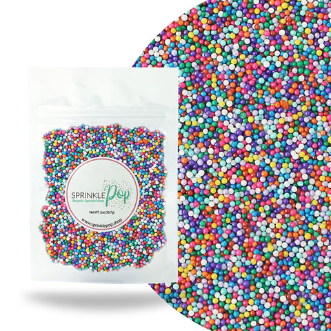 Cool Rainbow Nonpareil Sprinkle Mix