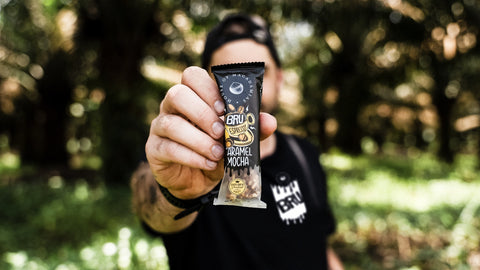 Caramel Mocha Macadamia Nut Snack Bar (Dan Mace's BRU Bar) (12 Bars)