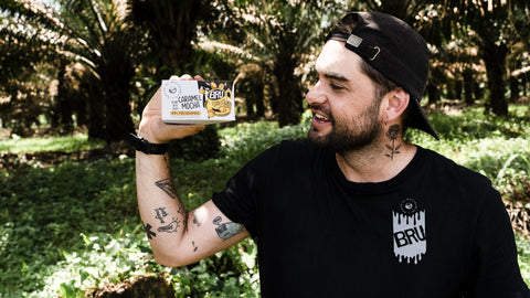 Caramel Mocha Macadamia Nut Snack Bar (Dan Mace's BRU Bar) (12 Bars)