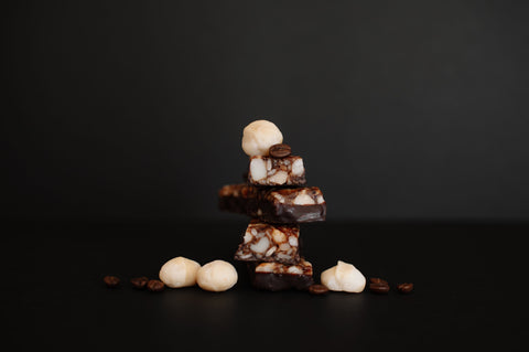 Caramel Mocha Macadamia Nut Snack Bar (Dan Mace's BRU Bar) (12 Bars)