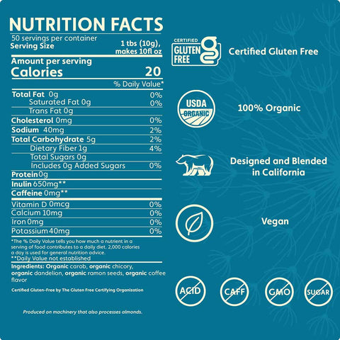 Dandelion Dark Roast Herbal Coffee