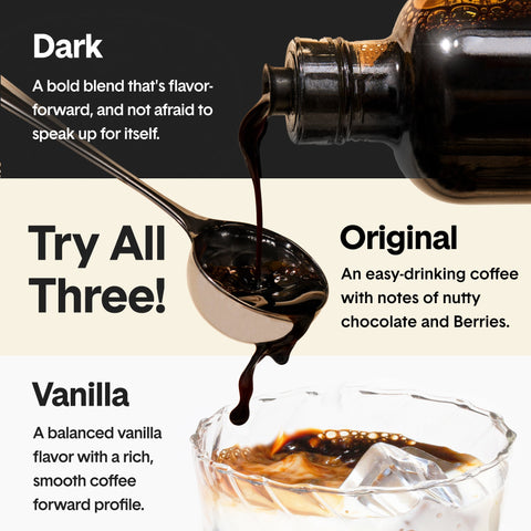 Original + Vanilla + Dark Trio | Ultra Coffee Concentrate