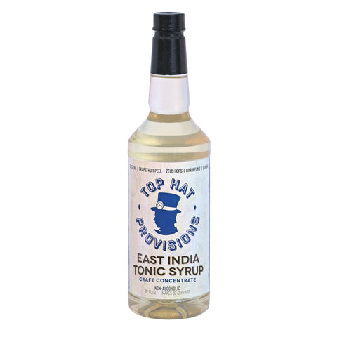 Top Hat East India Tonic Syrup & 5x Quinine Wellness Tonic Water Concentrate - Just add soda water - 32oz bottle