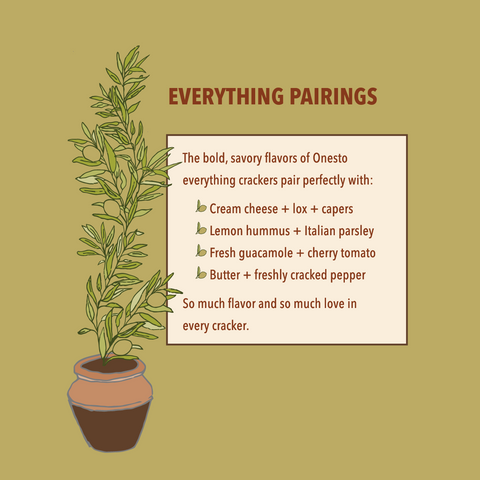 Onesto Gluten-Free Everything Crackers