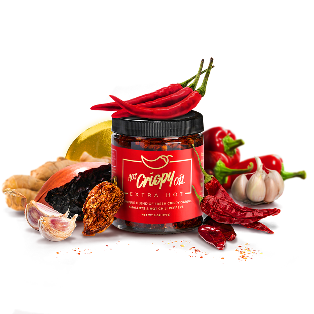 Extra Hot Crispy Oil – Chili Crisp Garlic Oil – FoodSocial Market