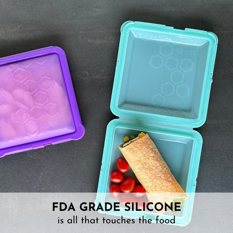 SoftShell Snap-Close Silicone Food Storage Container