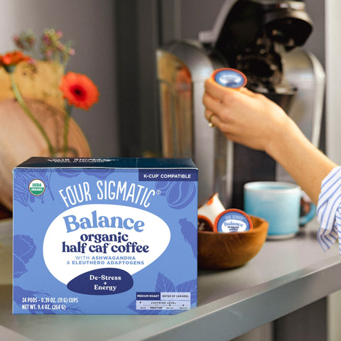 Balance Half Caf Coffee Pods Box - 24 count