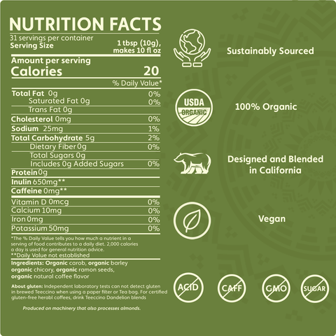 French Roast Chicory Herbal Coffee