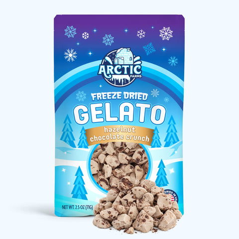 Freeze Dried Gelato - Piemonte Hazelnut Chocolate Crunch