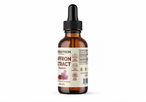 Premium Saffron Extract Tincture (Made With Pure Heray Saffron Threads)
