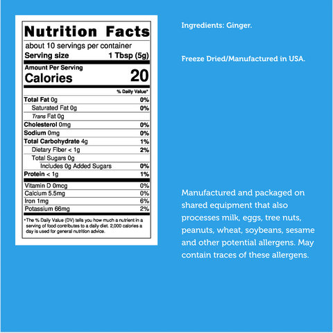 Freeze Dried Ginger Powder
