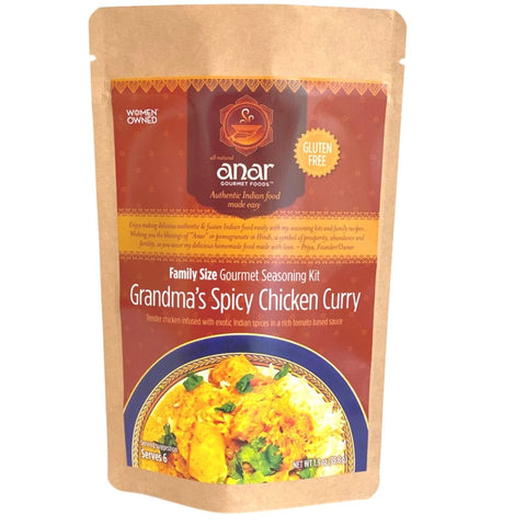 Grandma's Spicy Chicken Curry Gourmet Seasoning Kit | Family Size