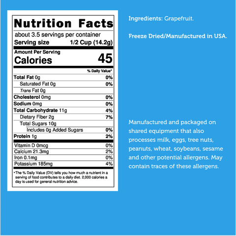 Freeze Dried Grapefruit Slices
