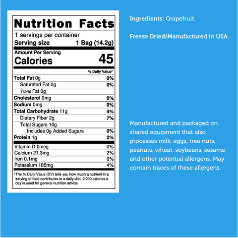 Freeze Dried Grapefruit Slices