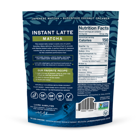 Matcha Instant Latte with Adaptogens