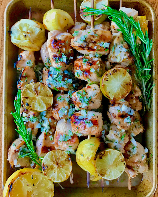 Citrus Rosemary Chicken Kebabs