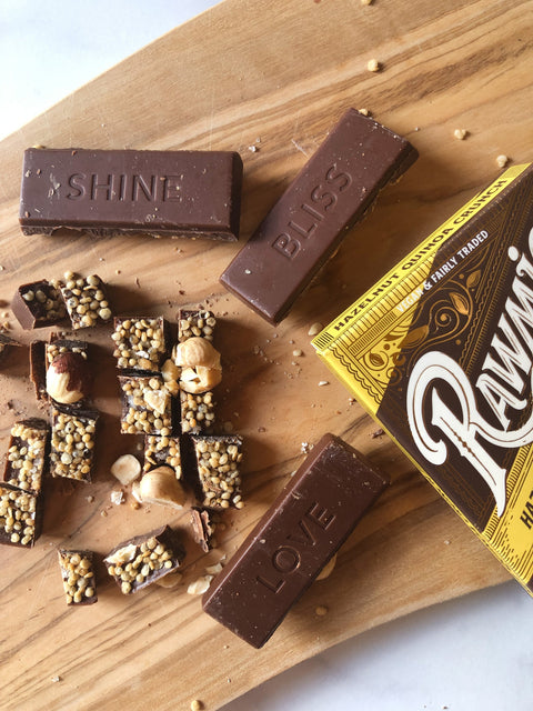 Hazelnut Quinoa Crunch Bark
