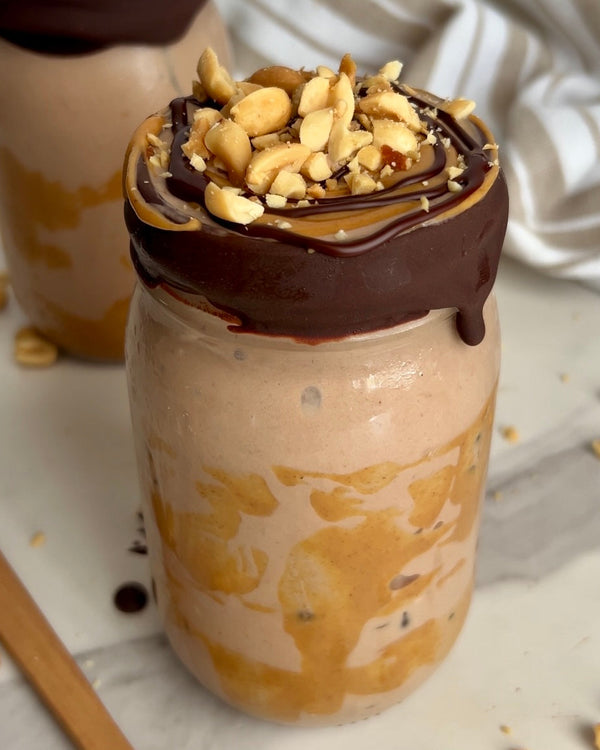 High Protein Snickers Blizzard