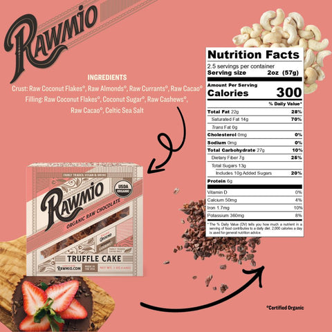 Mini Raw Chocolate Truffle Cake - 5 oz