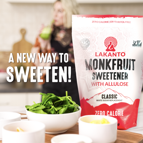Classic Monkfruit Sweetener with Allulose - White Sugar Replacement