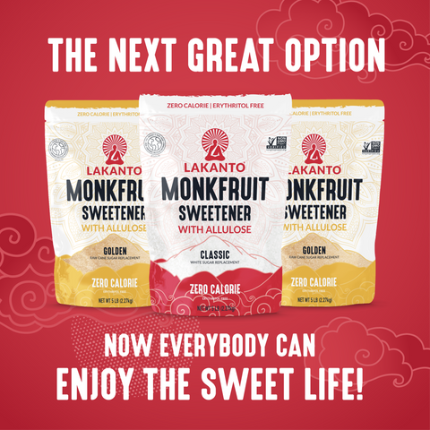 Classic Monkfruit Sweetener with Allulose - White Sugar Replacement