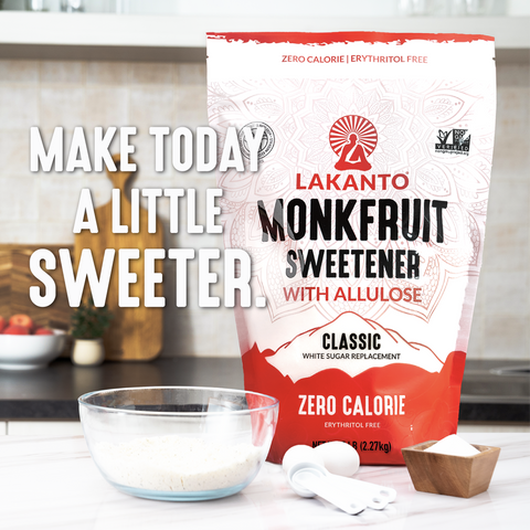Classic Monkfruit Sweetener with Allulose - White Sugar Replacement