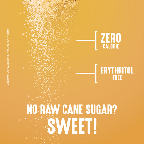 Golden Monkfruit Sweetener with Allulose - Raw Cane Sugar Replacement