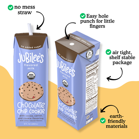 Chocolate Chip Cookie Organic Whole Milk Boxes, 12-pack