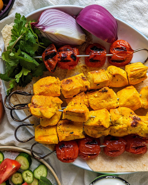 Joojeh Kabob – Grilled Saffron Chicken Kebabs