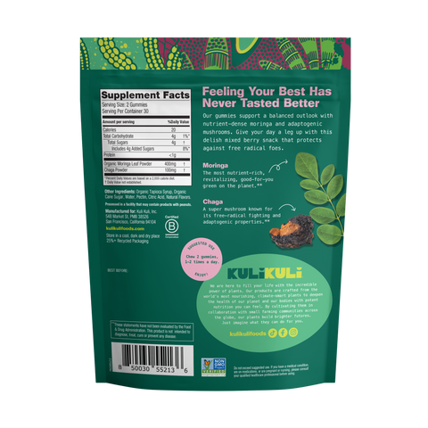 Moringa & Chaga Mushroom Superfood Gummies