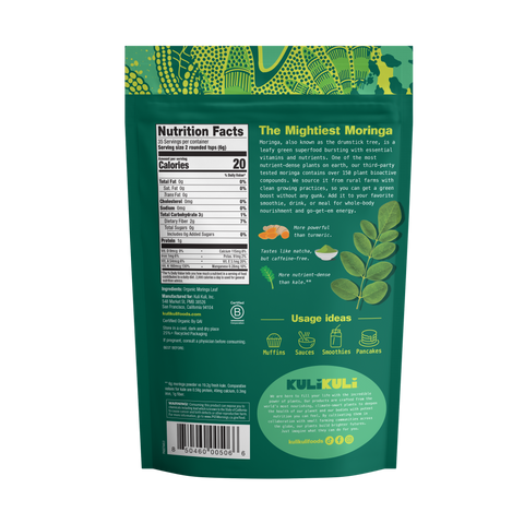 Organic Pure Moringa Powder (7.4 oz)