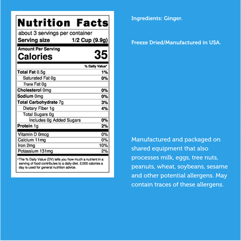 Freeze Dried Ginger Slices