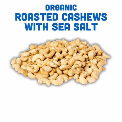 Organic Dry Roasted Cashews with Sea Salt