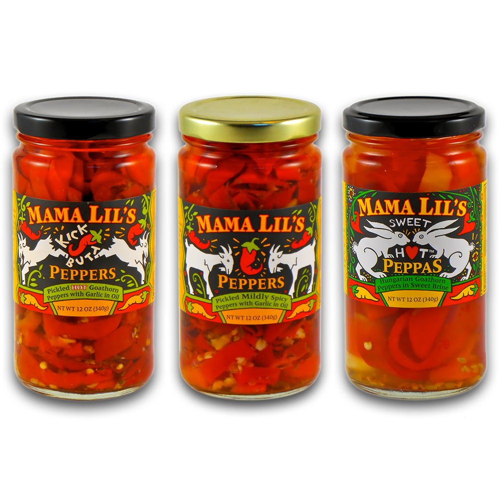 Mama Lil's Pickled Pepper Variety - 12oz.