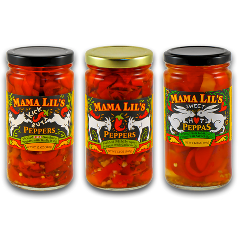 Mama Lil's Pickled Pepper Variety - 12oz.