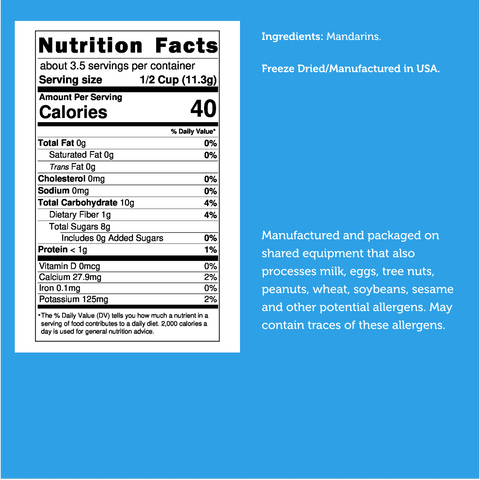 Freeze Dried Mandarin Slices