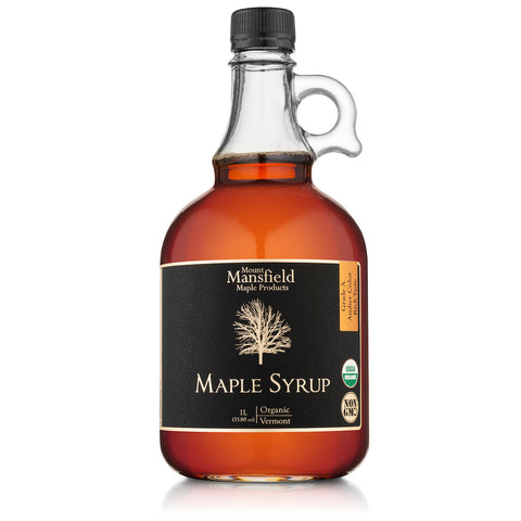 Organic Pure Vermont Maple Syrup- Glass Jug