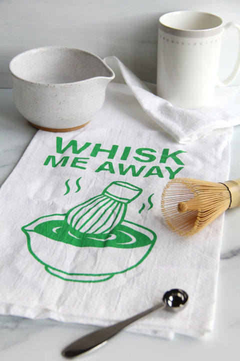 Whisk Me Away Matcha Tea Towel