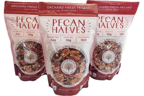 Orchard Fresh Raw Pecan Halves – Premium Shelled Texas Pecans